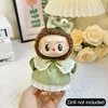 17cm Cute Mini Plush Doll'S Clothes Outfit Accessories For Korea Kpop Exo Labubu II Idol Dolls Skirt overalls suit Clothing DIY 4