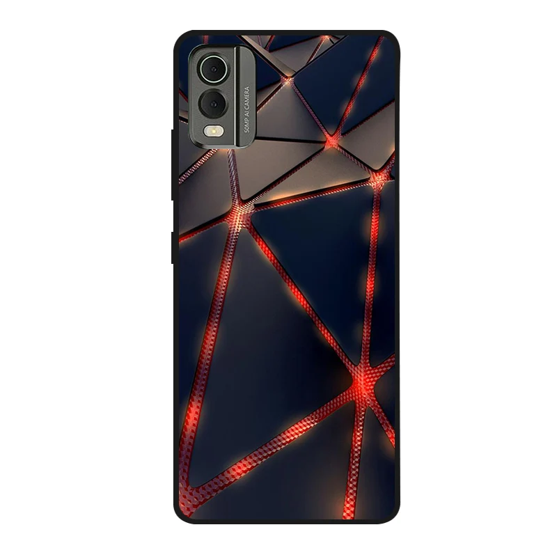 Cute Cartoon Shockproof Soft Silicone Back Cover, Painted TPU Case