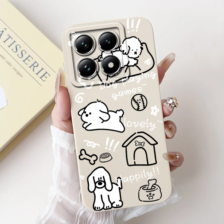 Cute Dog Cartoon Soft TPU Case - Full Camera Protection Cover