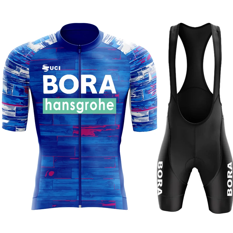 

Cycling Clothing Man 2024 UCI BORA Summer Clothes Triatlon Men's Bib Cycle Jersey Spring Pants Gel Uniform Road Bike Suit Blouse