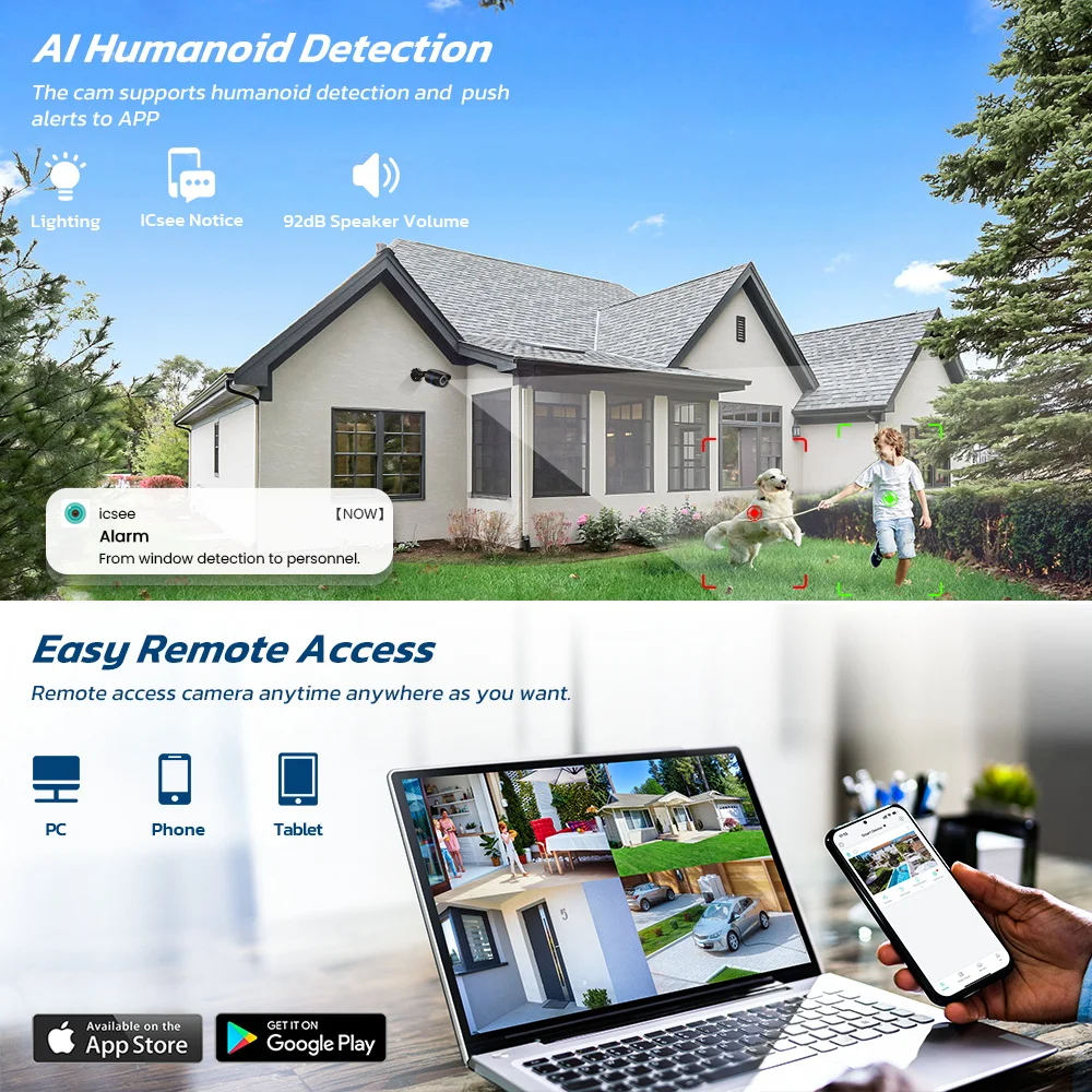 4K 8MP POE IP Camera Outdoor Waterproof H.265 Onvif Motion Detection Home Security Bullet CCTV Camera Video Surveillance for NVR 3