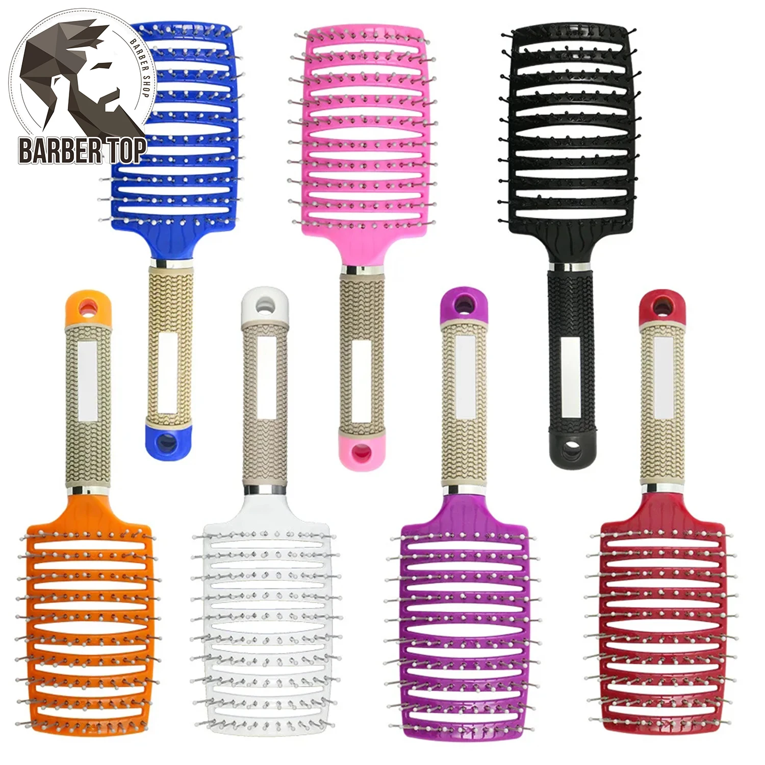 Detangling Massage Hair Brushes Curved Vent Hair Brushes Vented Styling Hair Comb Barber Hairdressing Styling Tools for Women