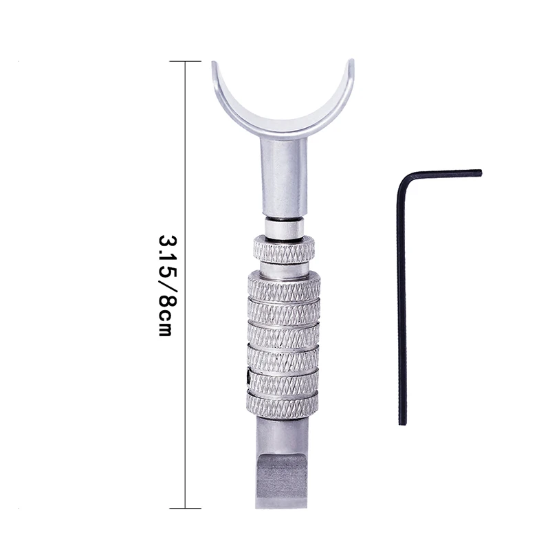 1PCS Stainless Steel Leather Carving Tools Swivel Knife Adjustable DIY Manual Rotary Tool Leather Craft Accessories