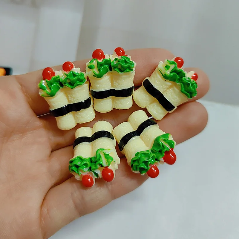 Dinette - cuisine,Mini nourriture pour barbie,maison de poup?�e,g?�teau Miniature,Pizza,pain 