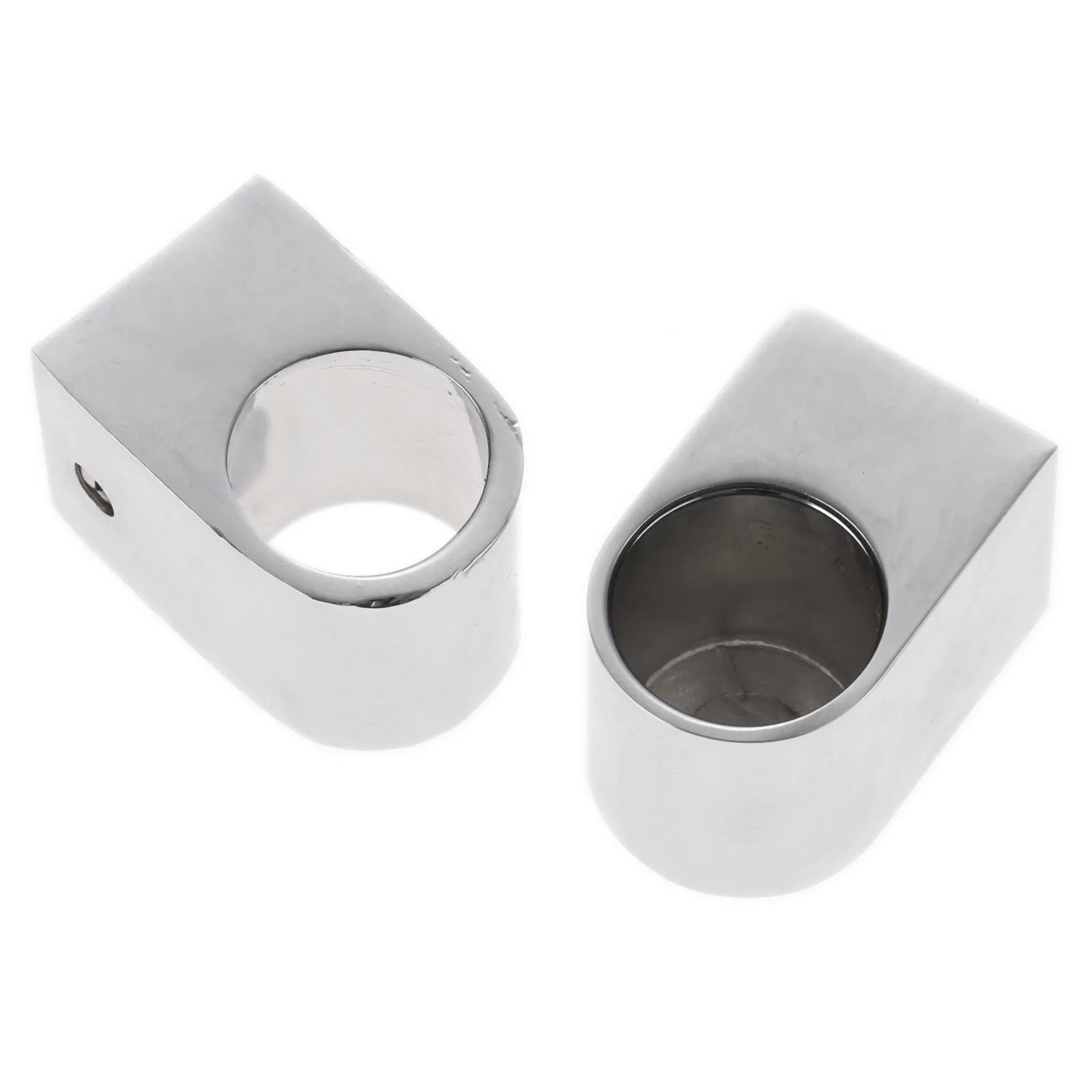 Description Picture 4 of item2Pcs/set Wardrobe Flange Seat 16mm Pipe Base Fixed Clamp Tube Socket Curtain Cloth Rod Closet Hanger Bracket Furniture Hardware
