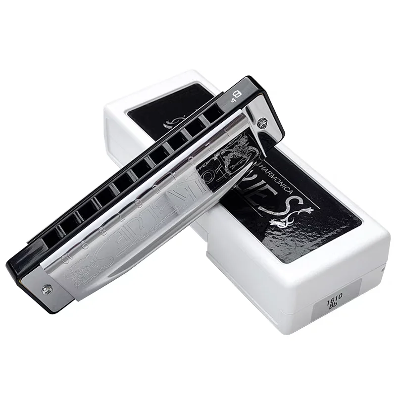 Tombo Diatonic Harmonica Folk Blues 1610 Harp Professional Armonica 10 Holes Mouth Organ Key of C A Instrumentos For Beginners