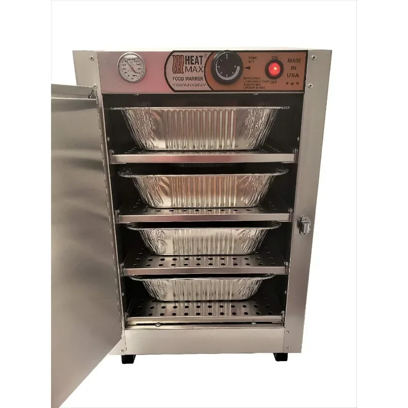 HeatMax 162224 Electric Party Catering Full Size 3.25" Tall Pans Hot Box Food Warmer, The Original and The Best