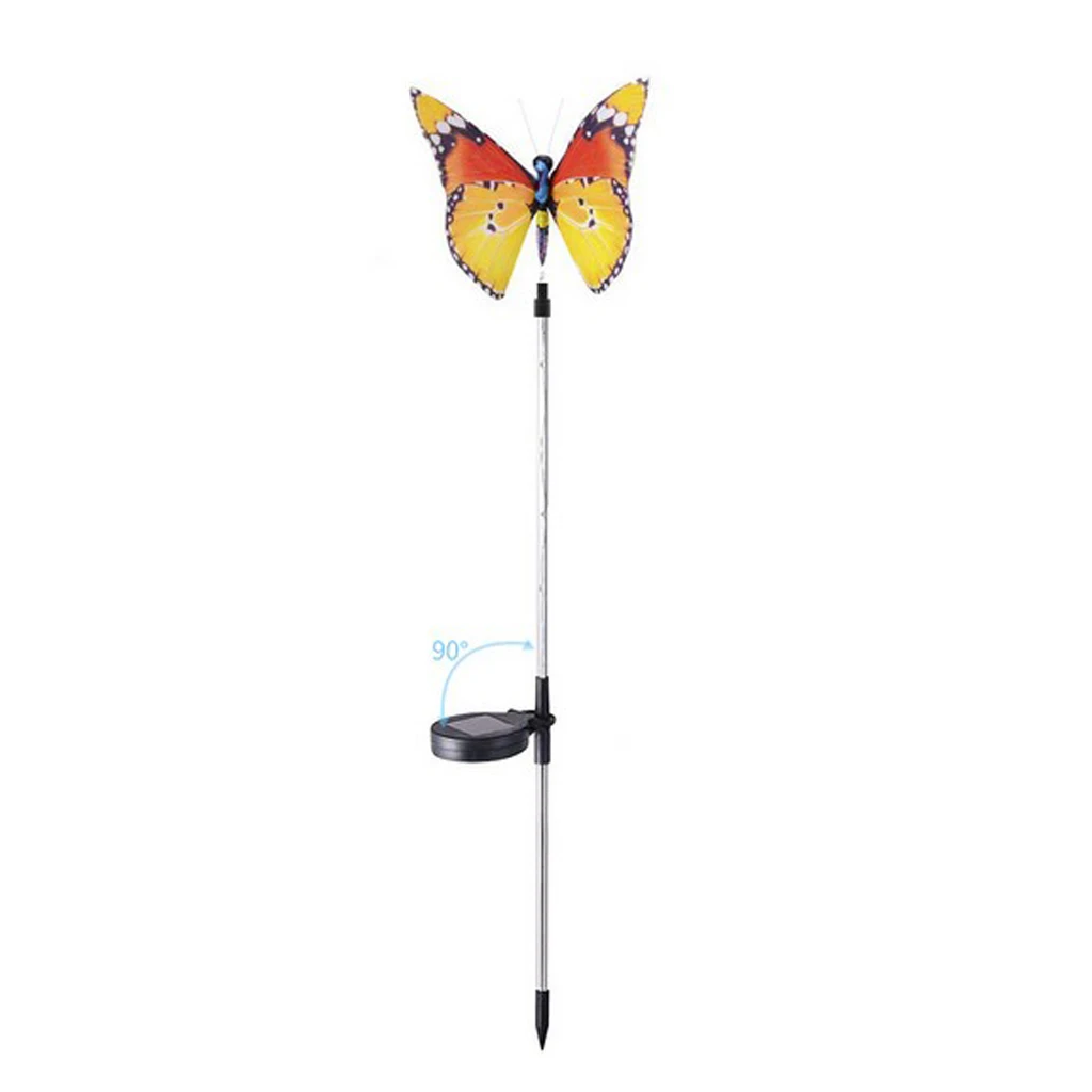 Solar Powered Butterfly Stake Color Changing LED Light Garden Summer Light