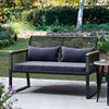 Patio Loveseat Wicker Outdoor Furniture All Weather Rattan Conversation Loveseat 2