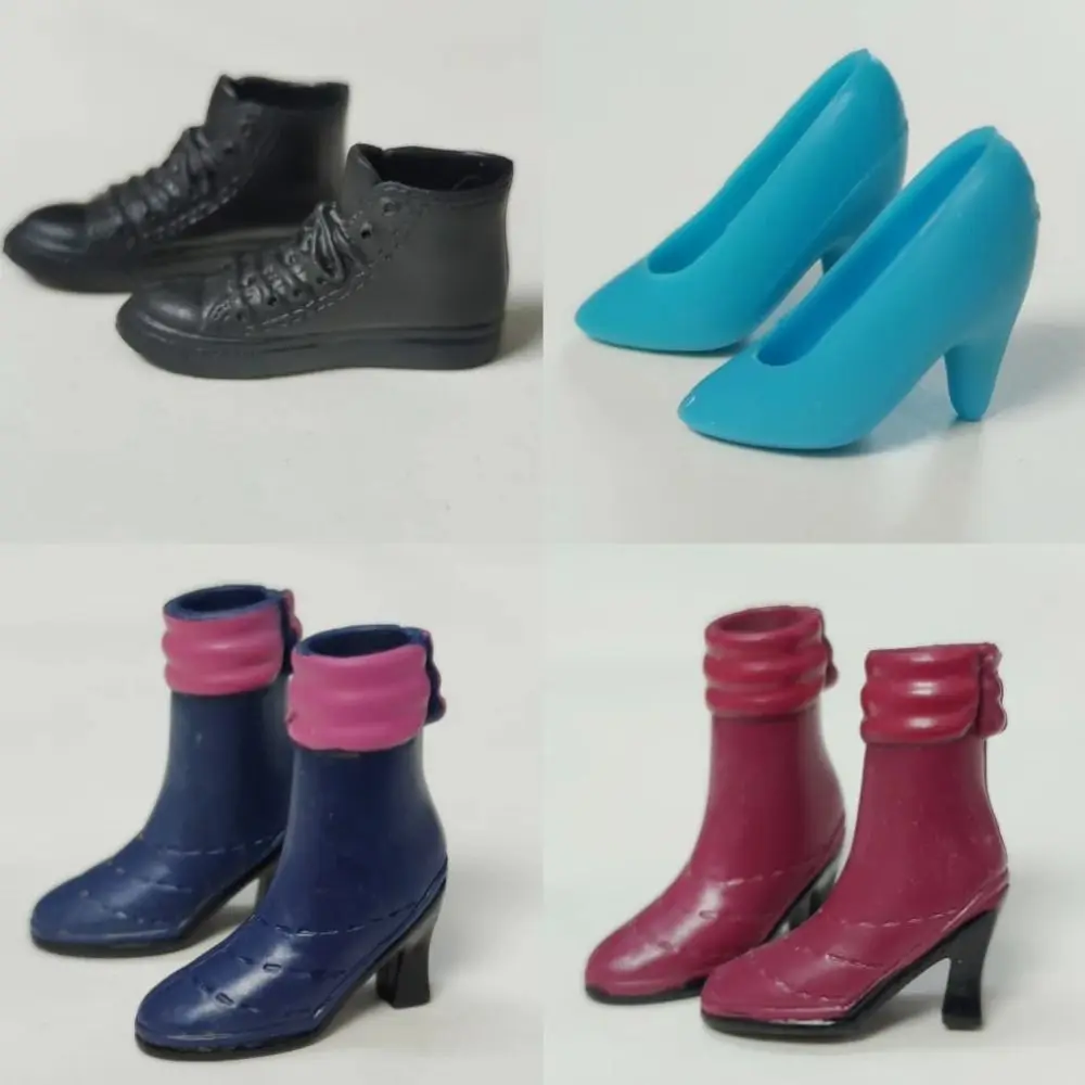 Plastic High Heel Doll Shoes for 30cm Female Dolls