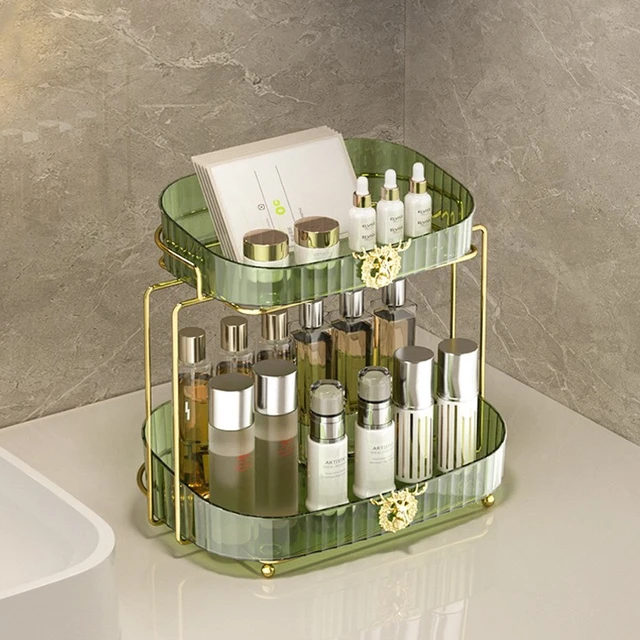 Acrylic Bathroom Storage Holder Metal Skincare Makeup Organizer Rack  Cosmetic Shampoo Cabinet Shelf New Arrival Free Shipping - AliExpress