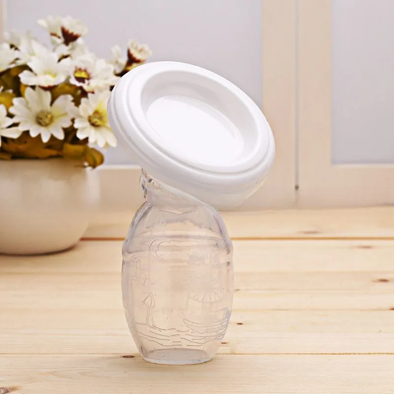 1pcs Baby Feeding Manual Breast Pump Partner Breast Collector Automatic Correction Milk Silicone Pumps PP BPA Free