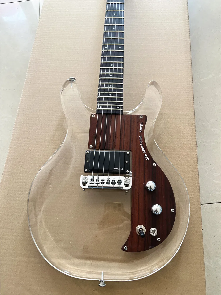 hipping Ampeg Dan Armstrong ADA6 Lucite Electric Guitar.Rosewood