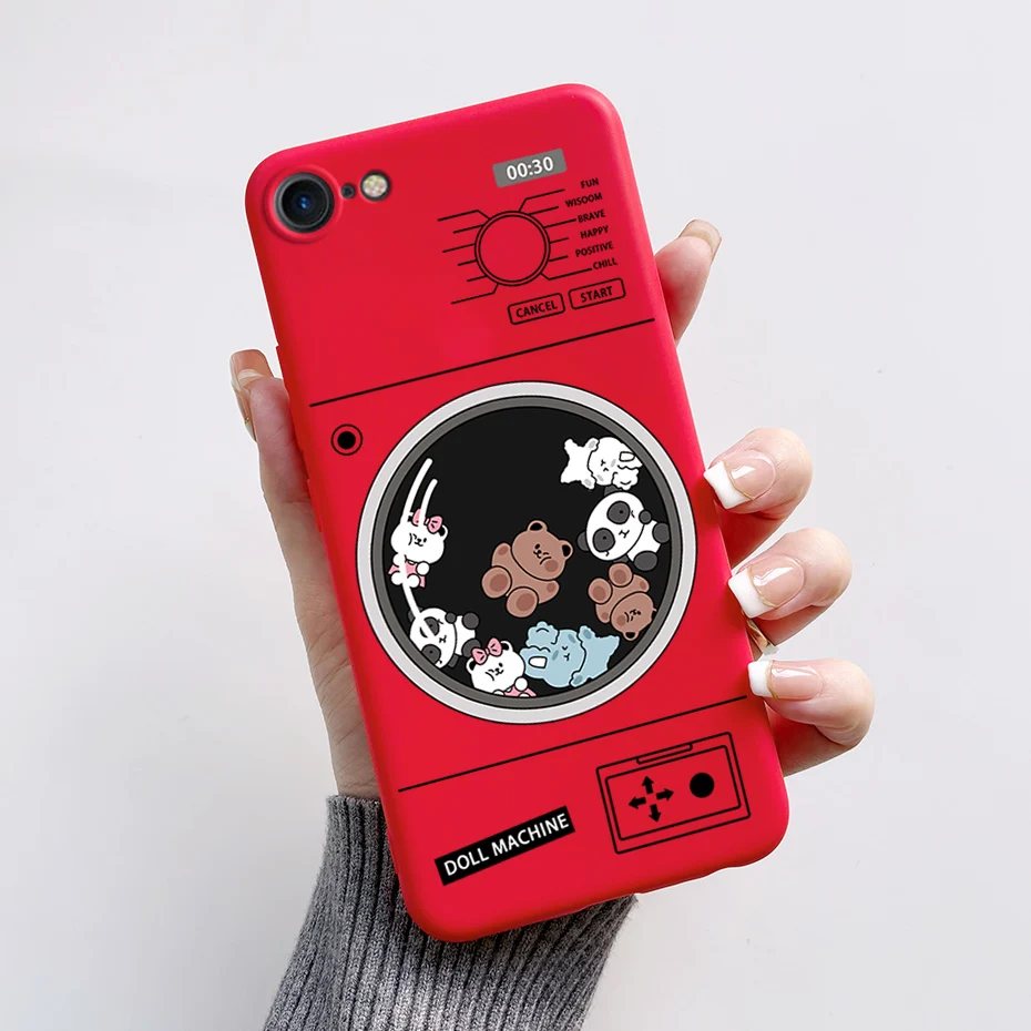 Stylish Painted Soft Silicone TPU Phone Case - 4.7'' Protective Back Cover