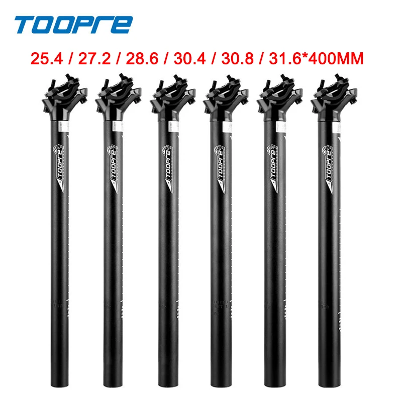 알루미늄 합금 MTB 자전거 시트 포스트, 도로 산악 자전거 시트 포스트, 직경 25.4mm, 27.2mm, 28.6mm, 30.9mm, 31.6x400mm, 자전거 액세서리