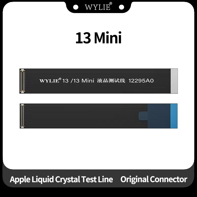 WYLIE LCD 디스플레이 테스트 리본 케이블, 오리지널 커넥터, 아이폰 13 미니/14 프로/15 프로 맥스/16PM 스크린 테스트 연장 케이블