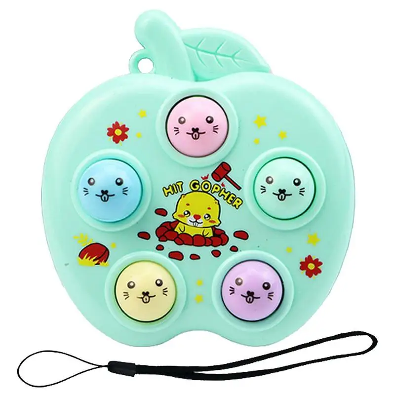 Mole Keychain Electronic Fidget Toy Mini Hamster Mole Keychain Lightweight Electronic Fidget Toy Classic Colorful For Adult And