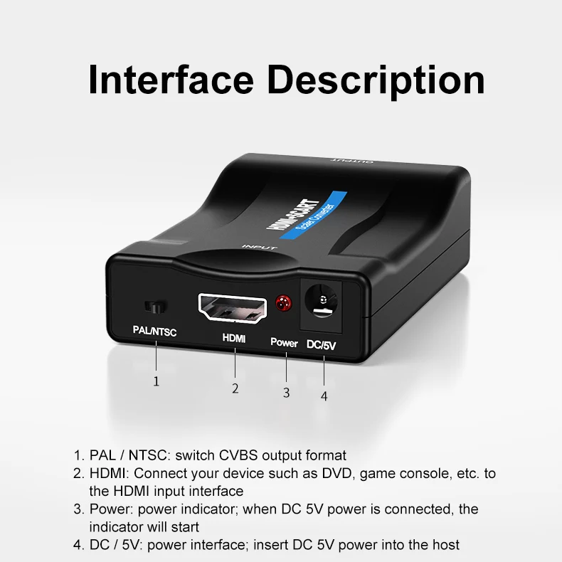 1080P SCART-HDMI  HDMI-SCART    ȯ AV ȣ , HDTV ī ڽ STB ÷ HDTV DVD