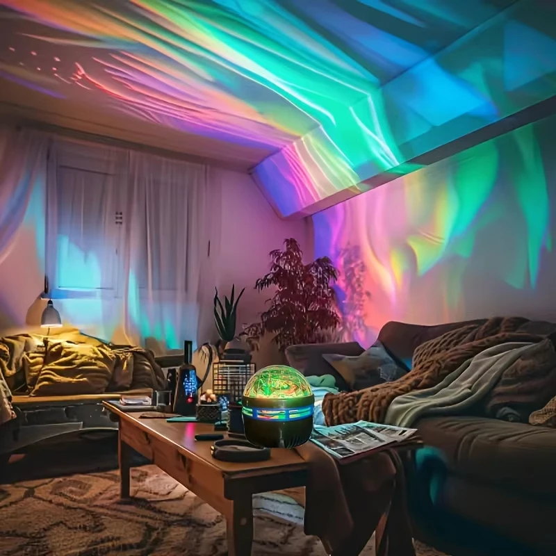 Star Projector Northern Lights Projector LED Night Light Remote Starry Sky Light RGB 7Modes USB Plugin for Kids Room Party KTV