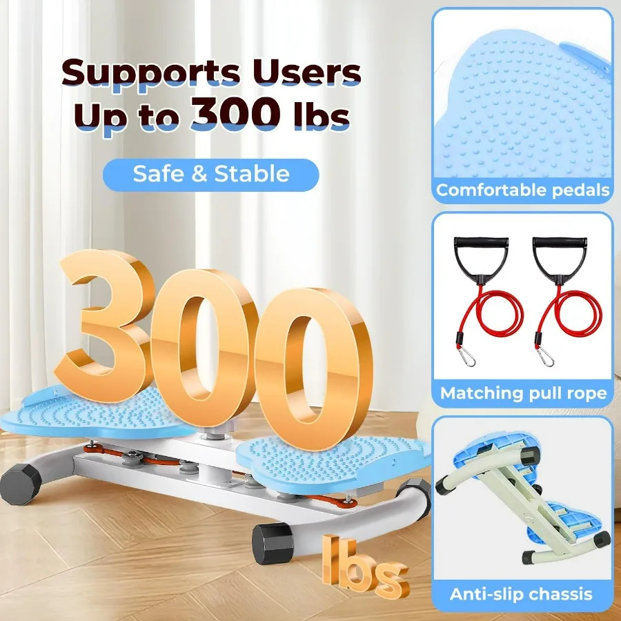Ab Twister Board300 lbs Capacity Slim Waist and Core Ab Exercise Foot Massage Design Noiseless Home Gym Exercise