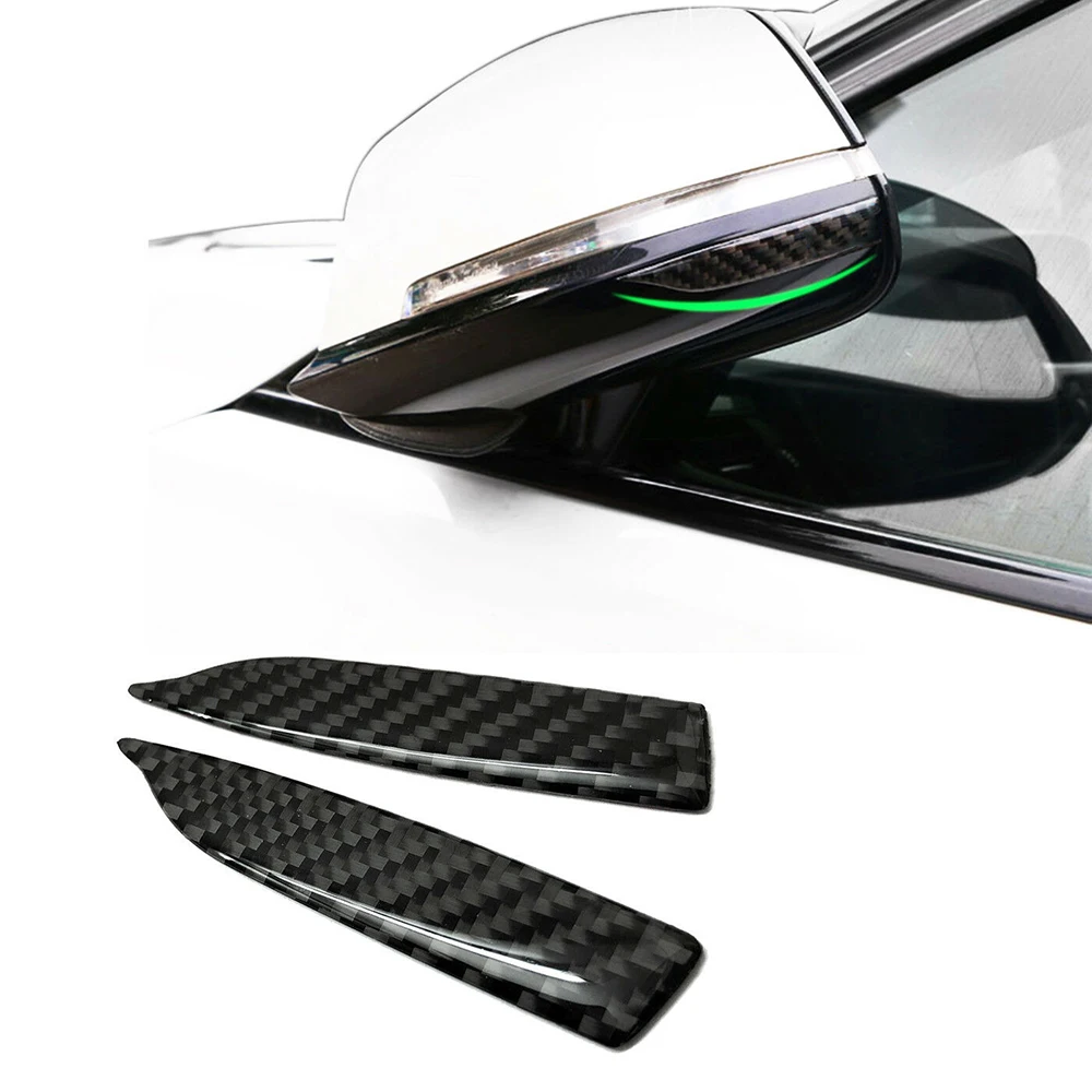 2x Universal Carbon Fiber Car Rearview Mirror Trim Side Mirror Protector Guard Brand New Car Accessories High Quality