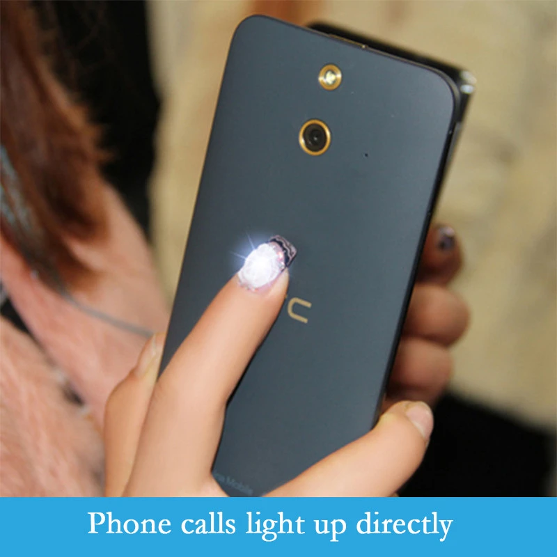 Nail Stickers Nail Art Tools Nail Art Decoration Nail Decals 5/1pcs NFC Nail Stickers LED Light Source Nail Art Tips Lighting for Mobile Phone Lamp Glow in The Dark Manicure Decor