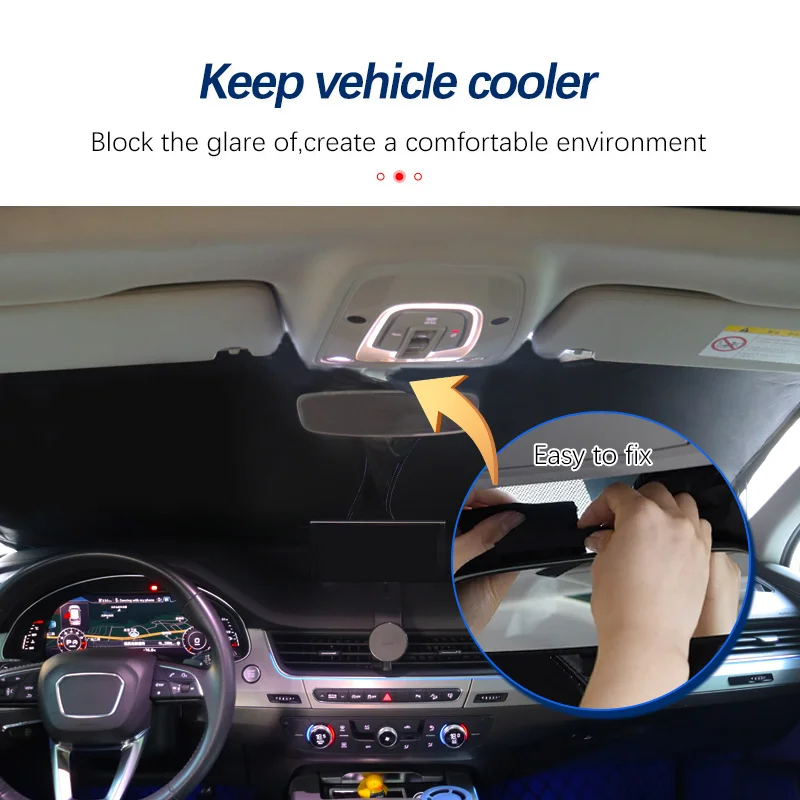 Car Window Sunshade Cover Sun Shade Windshield Visor Protector Windscreen For Mercedes Benz V Class W447 V200 V220 2015- car sunshade windshield sunshade windshield sun shade