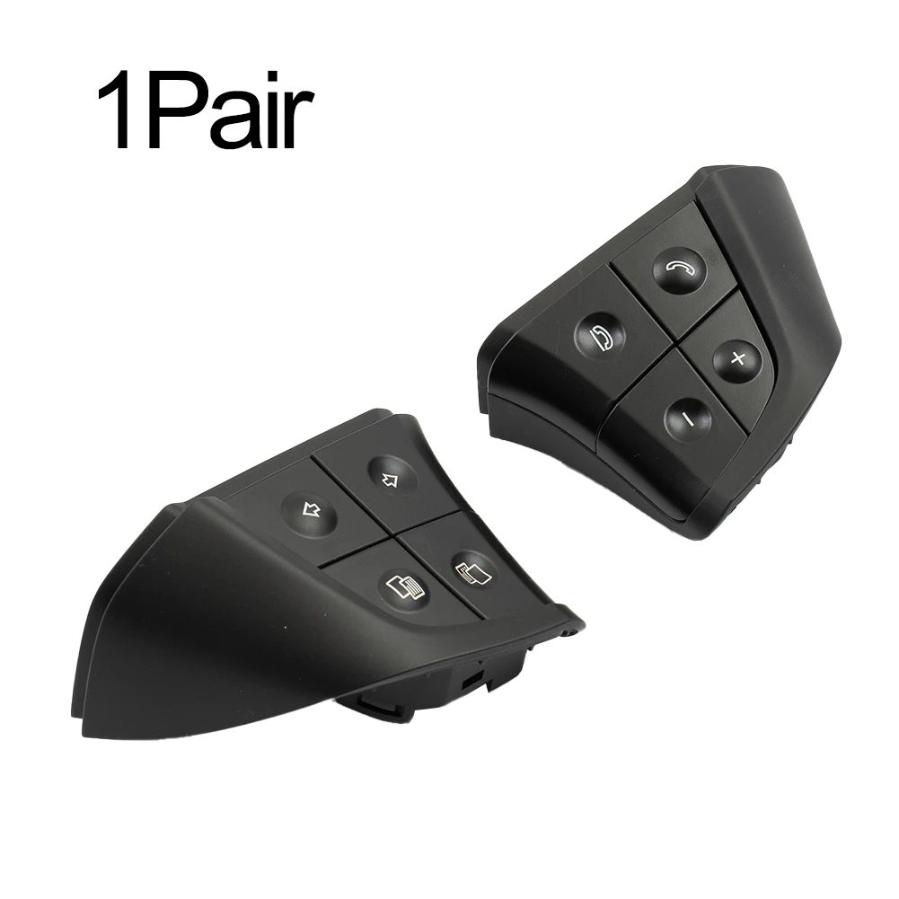 

2 Car Black Steering Wheel Switch Button Plastic For Mercedes W164 W251 W245 ML GL B/R-CLass 1648207910 1648208010 Interior Part