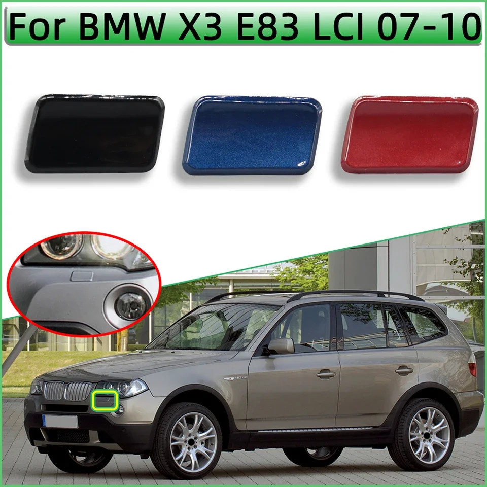 Front Bumper Left Right Headlight Washer Nozzle Cover Shell Cap for BMW X3 E83LCI 2007 2008 2009 2010 51110415735 51110415734