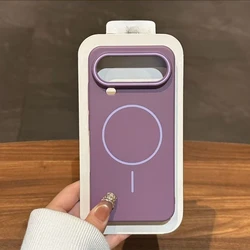 Matte Hard PC Cover with Magnetic Wireless Charging and Shockproof Bumper for Magic 8 pro Air (Purple)