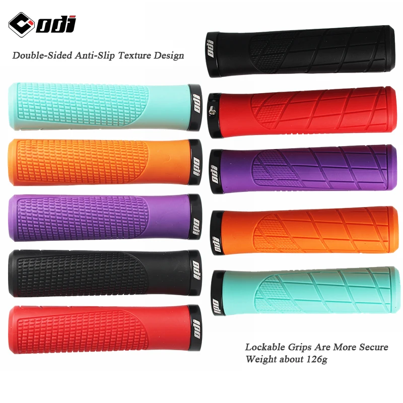 

ODI 1 pair of bike handlebar grips soft rubber mountain non-slip comfortable lockable ultralight parts