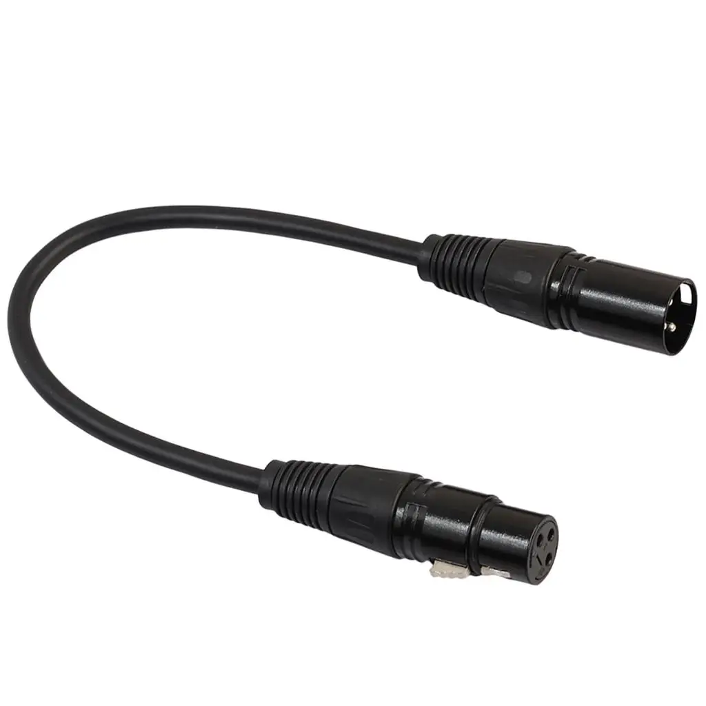Balanced 1-Foot XLR Microphone Cable Cord with-Copper Conductor Female