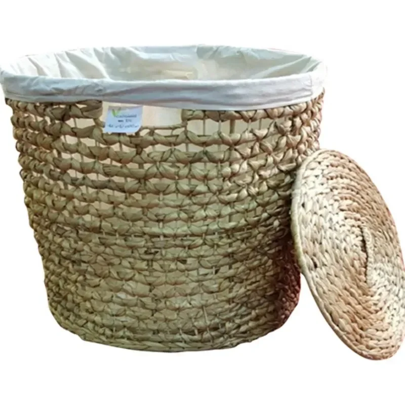 

Natural Water Hyacinth Braided Basket