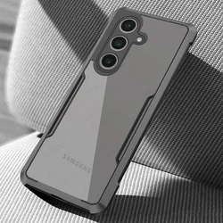 Clear Shockproof Armor Case for Smartphone - Durable Transparent Protection Cover (Black)