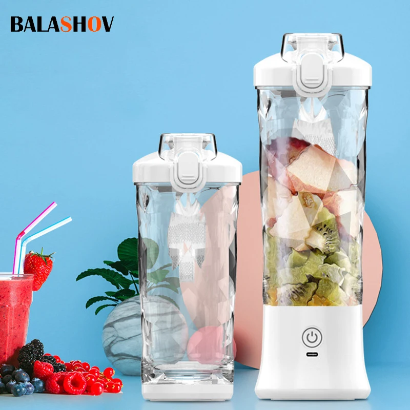 

400ml Powerful Electric Juicer cup portable Smoothie Blender Fruit Mixer Food Processor USB Rechargeable Mini Juice Blenders