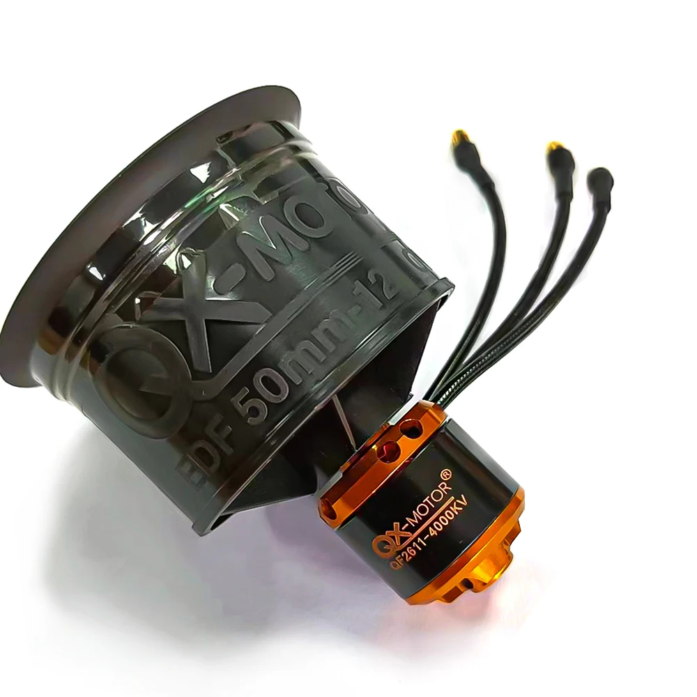 Moteur brushless haute vitesse 5000KV EDF avec pales en rotation floues, parfait pour drone