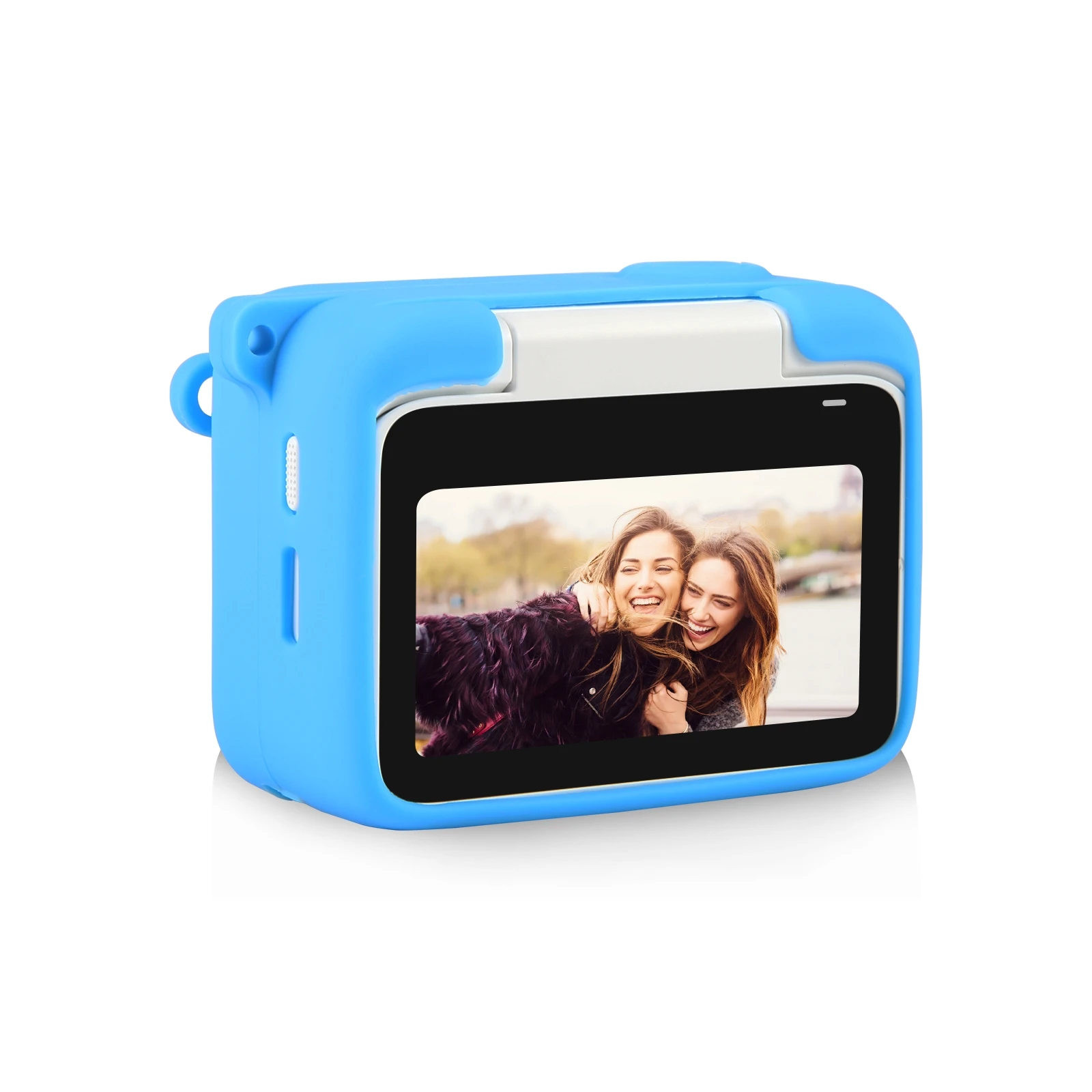 PULUZ For Insta360 GO 3 Camera Charging Case Silicone Case with Lens Cap & Strap