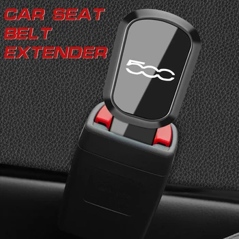 Estensione Clip Cintura di Sicurezza a Specchio per Fiat 500 X 500X 500C 500L 500E 500I, Accessori per Estensione Fibbia di Bloccaggio Cintura di Sicurezza
