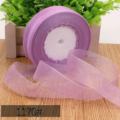 Organza Chiffon Ribbon for Decoration and Crafting - 50 Yards