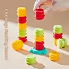 Children's Engineering Truck Forklift Press Shovel Toy Car Suit Education Stacking Toy Board Game for Party Boys Birthday Gift 2