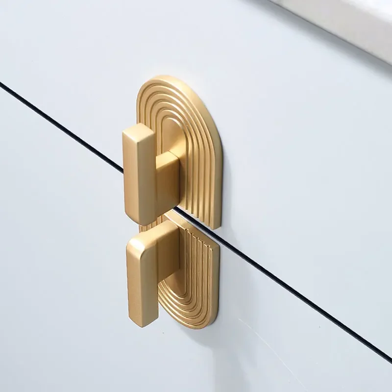 Description Picture 6 of itemGold Cabinet Handles and Knobs Bedroom Wardrobe Pulls Simple Zinc Alloy Furniture Hardware Kitchen Accessories 16/32mm
