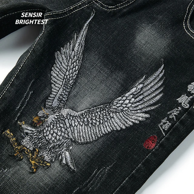 Shorts Jeans Bordados Masculinos SENSIR BRIGHTEST