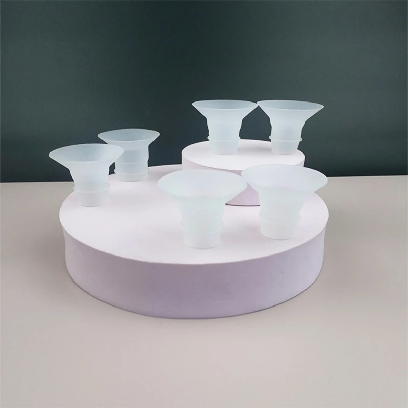 Breast Pump Accessories Baby Feeding Silicone Breast Pump Replacement Flange Inserts Silicone Material Inserts Converter 4