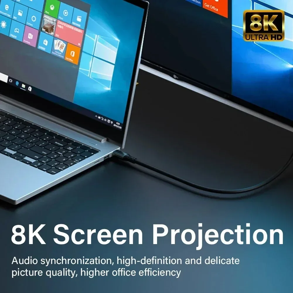 PD100W USB 3.2 20Gbps Type C to Type C Cable 8K 60Hz ThunderBolt 3 Data Cord for iPhone 15 Pro Max MacBook Samsung 1m 2m 3m