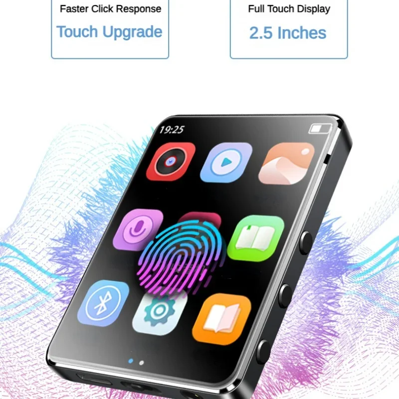 MP4 Player Music Player Mini Media Player Touch MP3 MP4 Music Player with 2.4" IPS Touch Screen 8GB Built-in Memory