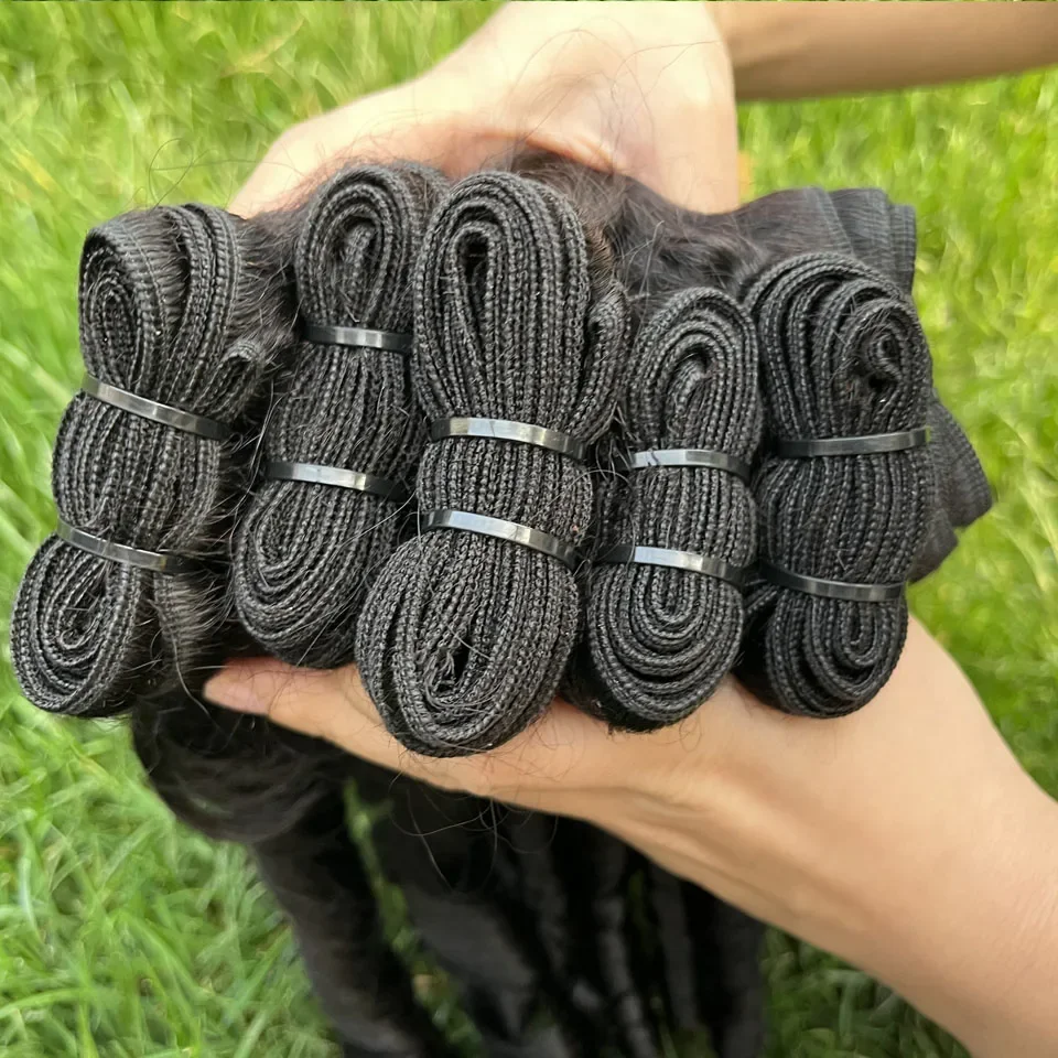 14-24 Inches Funmi Loose Wave Pixie Curly Human Hair Bundles Burmese Curly Hair Bundles Human Hair Raw Virgin Hair 1/3/4 PC 6
