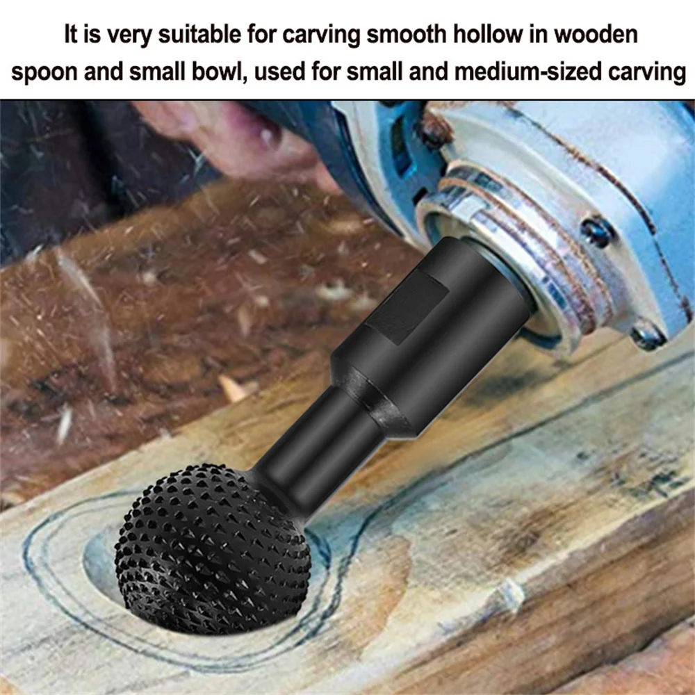 Angle grinder rotary file engraving tool grinding head spherical m10/m14 grinding wood groove polishing round drill bit