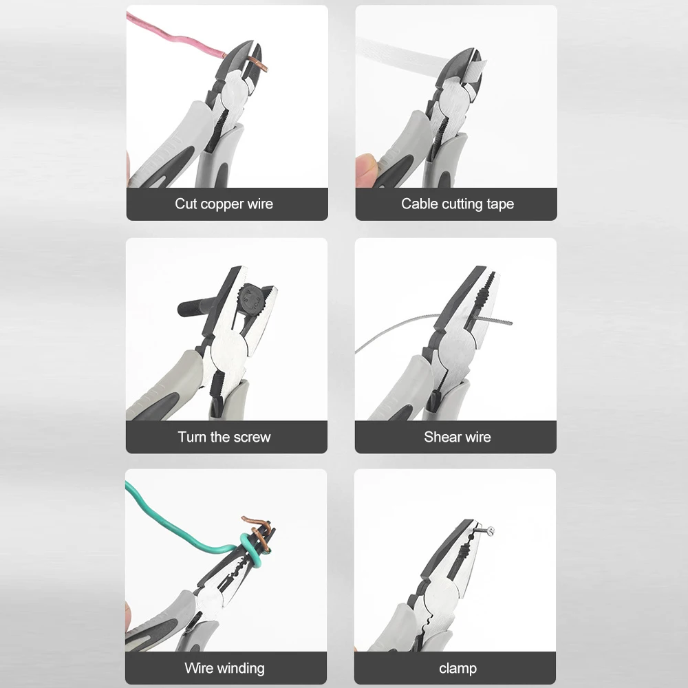 Multifunctional Universal Wire Cutters Pliers Professional Electrician Pliers Anti-slip Durable Repair Special Hardware Tools
