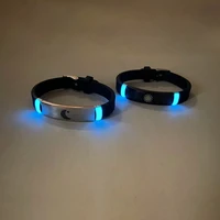 2 pieces/set of Sun, moon and stars silicone couple bracelet - Image 5