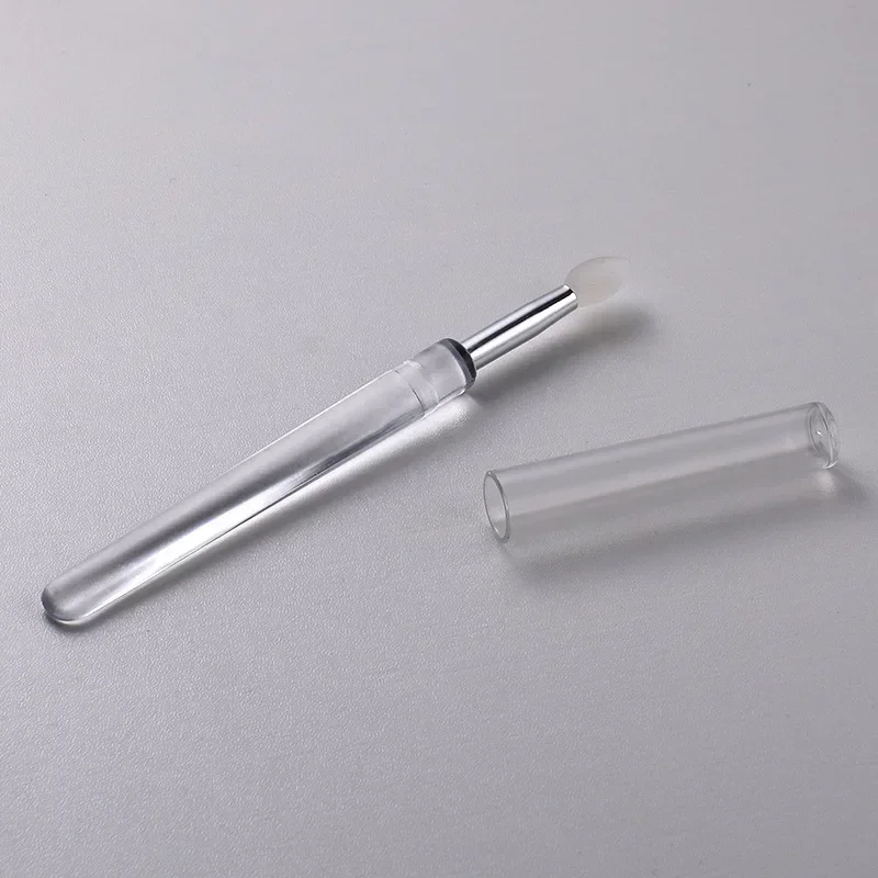 Nail Arts Silicone Applicator Sticks Reusable Chrome Glitter Applying Manicure Tool New Easy-Daub Pigment Silicone Nail Brush